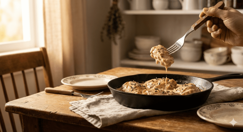 Creamy Garlic Chicken Skillet